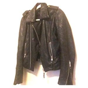 Harrod’s limited edition leather coat